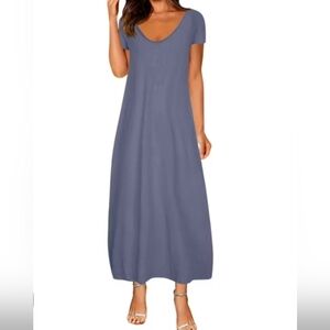 Dusty Blue Maxi Dress